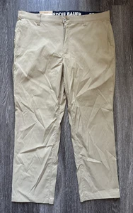 Eddie Bauer Tech Chino Pants Mens 40x30 Khaki Beige Stretch StormRepel New NWT - Foto 1 di 7