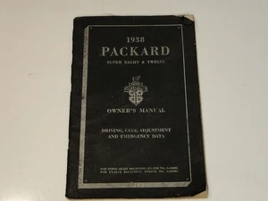 1938 Packard Super Eight & Twelve Owner's Manual - Picture 1 of 5
