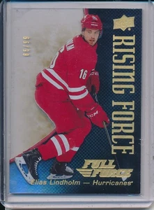 Elias Lindholm 2015-16 cubierta superior Full Force Rising Force Gold 65/99 - Imagen 1 de 2