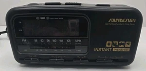 Soundesign AM/FM /Weather Band Clock Radio Model No. 3665BLK Tested Radio Works - Picture 1 of 9