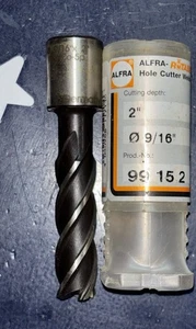 Alfra RotaBest 9/16" Diameter 2" Deep HSS Cobalt Annular Cutter 99152 - Picture 1 of 15