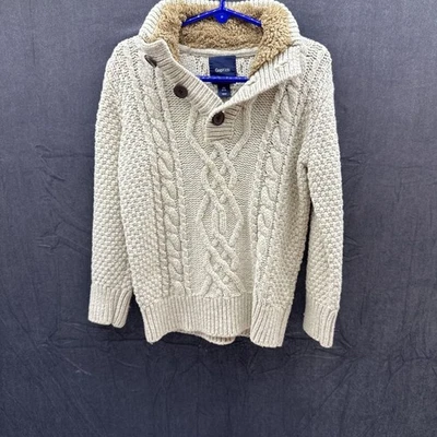 Gap Kids мальчиков бежевый кабель трикотажа насмешливый шеи шерстяная смесь свитер - Изображение 1 из 4