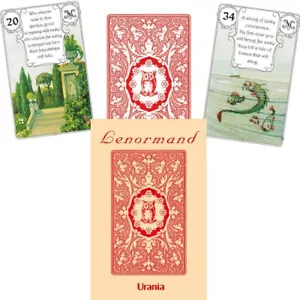 Rot Eule Von Mlle Lenormand 36 Karten Deck Oracle Esoterische AGM Urania - Bild 1 von 6
