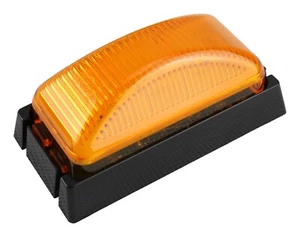 Amber LED Clearance Lights Side Marker Lamp Trailer Truck Caravan Multi Volt - Picture 1 of 5