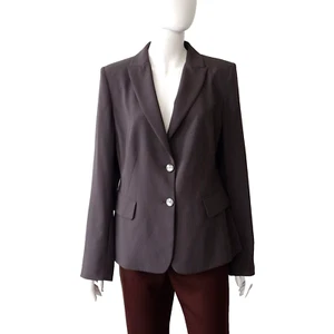 MARINA RINALDI BLAZER JACKET SIZE 17 PLUS S FR42 DE38 USA8 UK12 SINGLE BREASTED - Picture 1 of 10