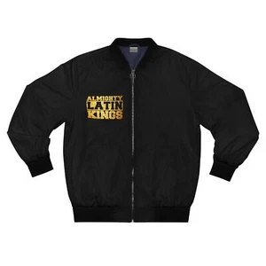 Almighty Latin Kings Men's Bomber Jacket - Picture 1 of 19