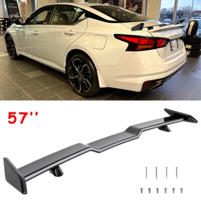 For Nissan Altima Coupe Glossy Black 57" Rear Trunk Spoiler Wing Lip TRD Style - Image 1 of 4