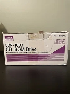 Tandy CDR-1000 CD-ROM Drive Brand New Orginal Box & Manual Excellent Condition - Picture 1 of 6