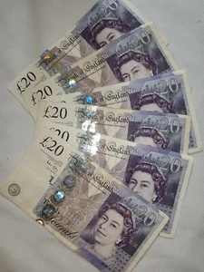 CIRC 2006 Bank of England £20 Pounds x6 Last Paper Note £40 /each - Picture 1 of 2