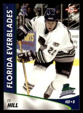 Ed Hill 2002 Choice Florida Everblades ECHL #10   Florida Everblades