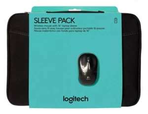 Logitech 16" Laptop Sleeve with Mouse - Black- new - Picture 1 of 1