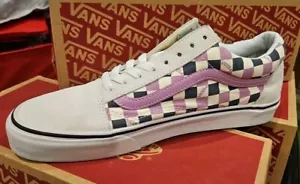 Furgonetas Talla 10 2018 US Open Of Surfing en marfil/negro, cuadros morados.  (#80) - Imagen 1 de 6