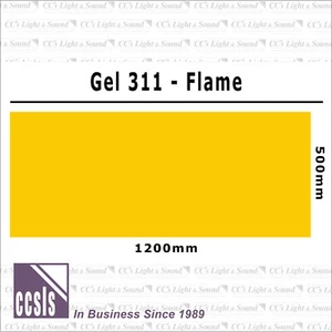 Clear Color 311 Filter Sheet - Flame - Bild 1 von 2