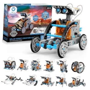 STEM 12-in-1 Education Solar Robot Toys for Boys Ages 8-13, DIY 12in1-grey - Picture 1 of 7