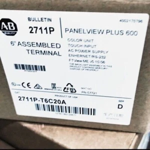 NEU ungeöffnet AB 2711P-T6C20A Panelview Plus 600 2711P-T6C20A AB SPS 1 STCK USA - Bild 1 von 3