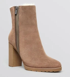 Botín de gamuza fongo de tacón alto Geneva para mujer Elie Tahari talla 8 M - Imagen 1 de 4