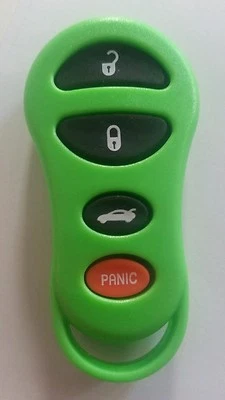 Nuevo Repuesto Verde Entrada Sin Llave Control Remoto Llavero Carcasa Almohadilla Estuche Dodge Jeep Foto 1 de 3