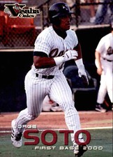 2000 Visalia Oaks Grandstand 27 Jorge Soto Patillas Puerto Rico PR Baseball Card