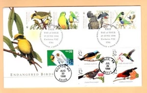 1998 Endangered Birds FDC by HIDEAKI NAKANO limited ED. - Picture 1 of 1