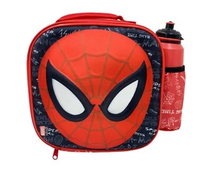 Marvel Spiderman 3D Bolsa de Almuerzo Aislada con Botella de Bebidas Lunchero Térmico - Imagen 1 de 4