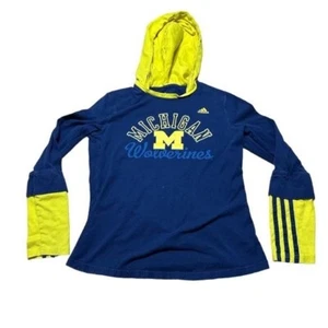 Michigan Wolverines Lightweight Hoodie Women’s Small Adidas College Logo Casual - Picture 1 of 6