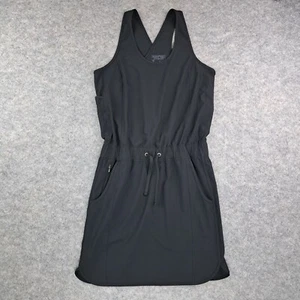 Patagonia Dress Womens Extra Small Black Gathered Waist Fleetwith Crossback Tank - Picture 1 of 14