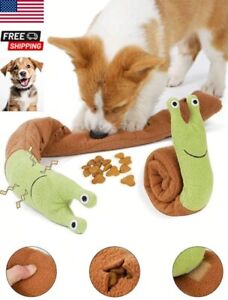 Interactive Dogs Snuffle Snail Toy Mat Dog Pet Toys Chew Plush Squeaky Puzzle US