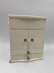 Pottery Barn Kids Abigail Jewelry Box Dresser Chic 9.5x 17" H White READ #9995Z - Picture 1 of 12