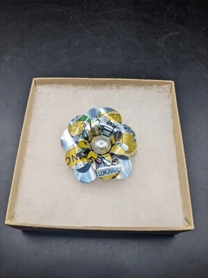 Ручной работы откровенные ювелирные изделия цветок брошь носимое искусство - Изображение 1 из 4