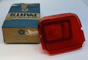 1964 Dodge Polara 330 440 Rear Taillight Lamp Red Lens 2448655 NOS - Picture 1 of 4