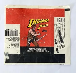 Indiana Jones Trading Card Wax Wrapper Topps 1984 - Picture 1 of 1