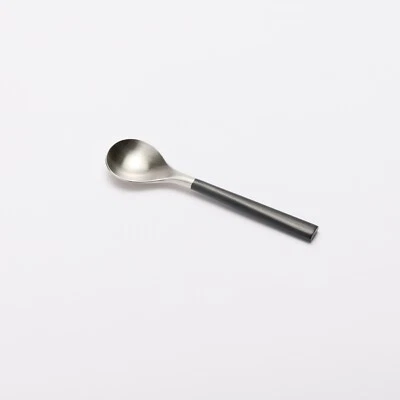 Cuchara de té Yanagi Sori hecha en Japón 14 cm #2327100 acero inoxidable negra NUEVA Foto 1 de 4