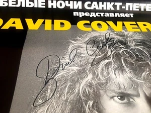 Póster David Coverdale Serpiente Blanca Firmado 23X35 Gira Rusa Garantizado LEER - Imagen 1 de 2