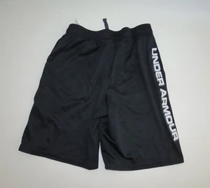 Youth Boys Under Armour Black Loose Heatgear Basketball Gym Shorts YL Large L - Picture 1 of 5