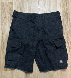 Nike SB Men's Cargo Elephant Print Black Cement Shorts Sz 30 EUC - Picture 1 of 9