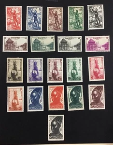 Dahomey 1941 VF MH # 113-134 Short Set Missing 30 & 40 Cent,     (W47) - Picture 1 of 2