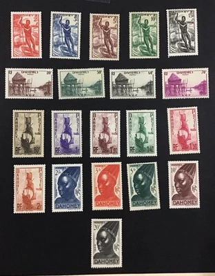 Dahomey 1941 VF MH # 113-134 Short Set Missing 30 & 40 Cent,     (W47) - Image 1 of 2
