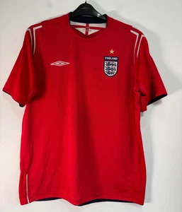 Maglia Calcio Inghilterra Home Umbro 2004-2006 Uomo Taglia XL Rossa - Foto 1 di 10