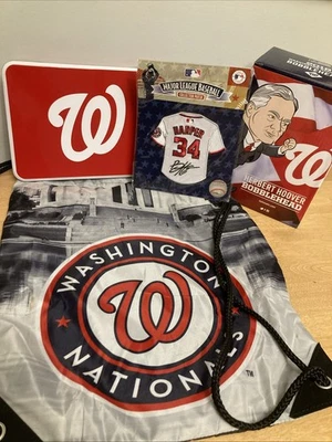 BRYCE HARPER Washington Nationals Collector Patch-Game Bag-Flag-Bobblehead 2016 - Image 1 of 4