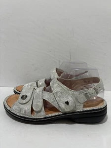 Finn Comfort Gomera 0448311 donna bianco e argento nuovo senza etichette taglia 9 us 40 D - Foto 1 di 7
