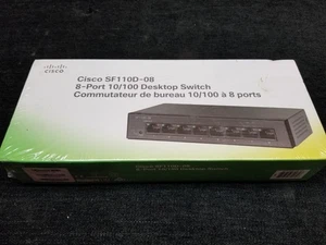 NEW SEALED Cisco SF110D-08 8-Port 10/100 Desktop Switch FREE SHIPPING! - Picture 1 of 3