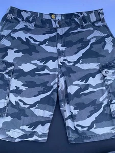 Carhartt Shorts Herren 38 Camouflage Camouflage Cargo Taschen 100279 grün - Bild 1 von 14