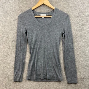 Wtihery Top Womens S Small Merino Wool Long Sleeve Stretch Knit 51134 - Picture 1 of 7