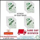 VACUUM CLEANER CLOTH DUST BAGS FITS ALL NUMATIC HENRY HVR200 &amp; HETTY 40 PACK