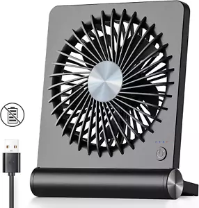 Ultra-Quiet, 3-Speed, 180° Tilt, Portable Personal Fan for Home & Office (Black) - Picture 1 of 12