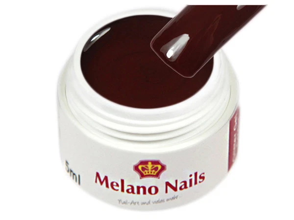 MELANO NAILS Color Gel UV Farbengel Made in Germany 5ml Colore Vino Rosso