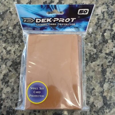 Dek Prot Gaming Card Protector Sleeves Japanese Size Small 50ct Mocha Brown - Image 1 of 2