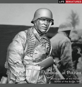 Life Miniatures - Ambush at Poteau, artillero MG 42 - 1/10 busto - LMB030 - Imagen 1 de 9