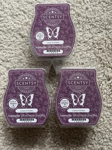 scentsy wax bars Lilacs & Violets 3.2 fl oz New & Sealed LOT 3. - Picture 1 of 2