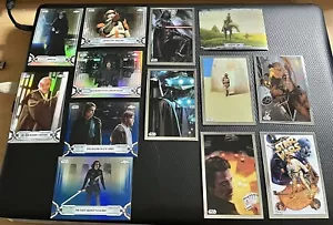 Star Wars Topps Chrome 13-Card Lot Refractor, #d and Insert Cards - All Pictured - Picture 1 of 6
